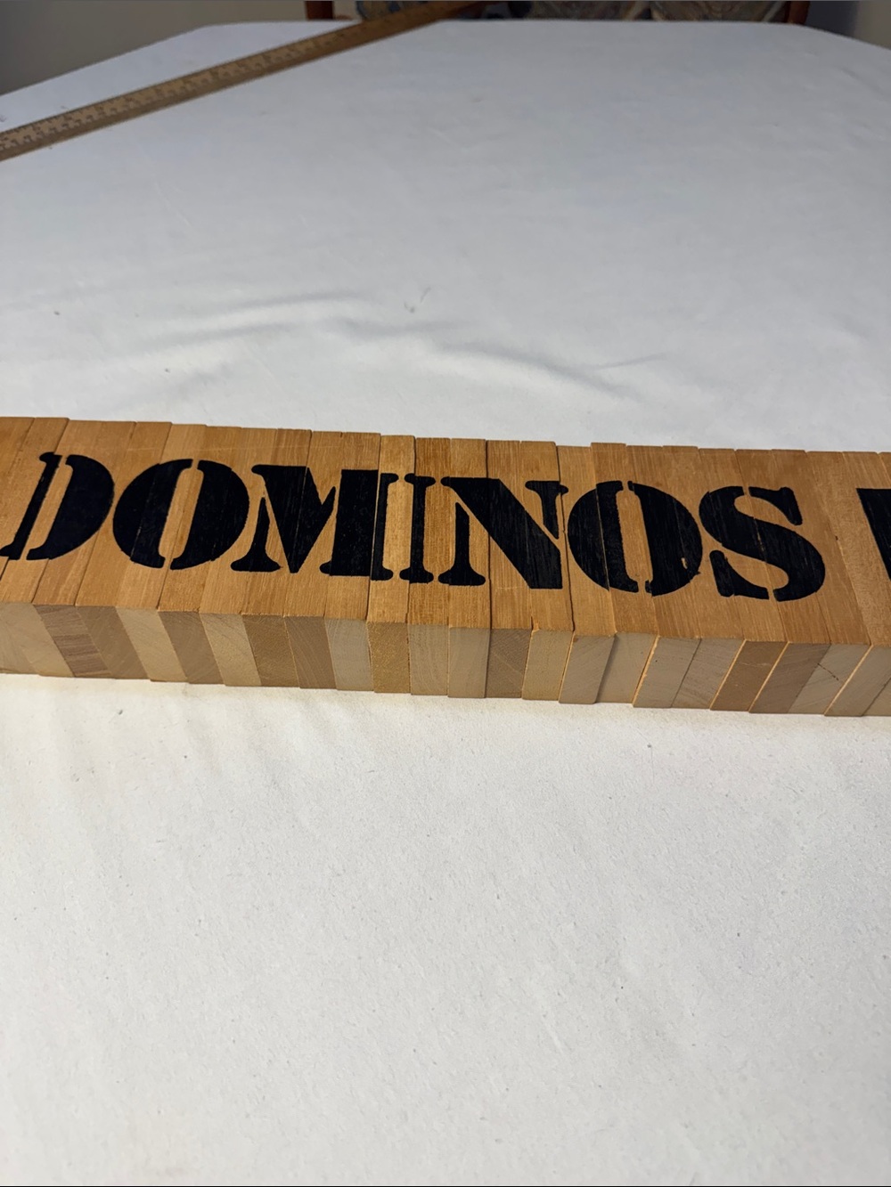 Wooden vintage dominoes